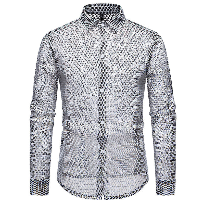Herren Mesh-Hemd aus hochwertigem Material mit innovativem Design R&B