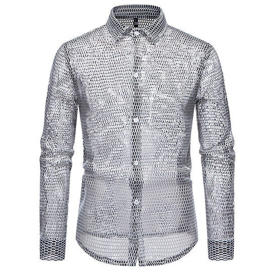 Herren Mesh-Hemd aus hochwertigem Material mit innovativem Design R&B