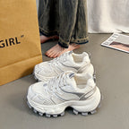 Damen Ultra-leichte Fitness-Sneaker mit atmungsaktiver Netzstruktur und stoßdämpfender Sohle R&B