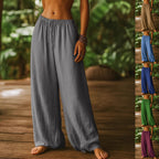 Damen Weite Leinenhose