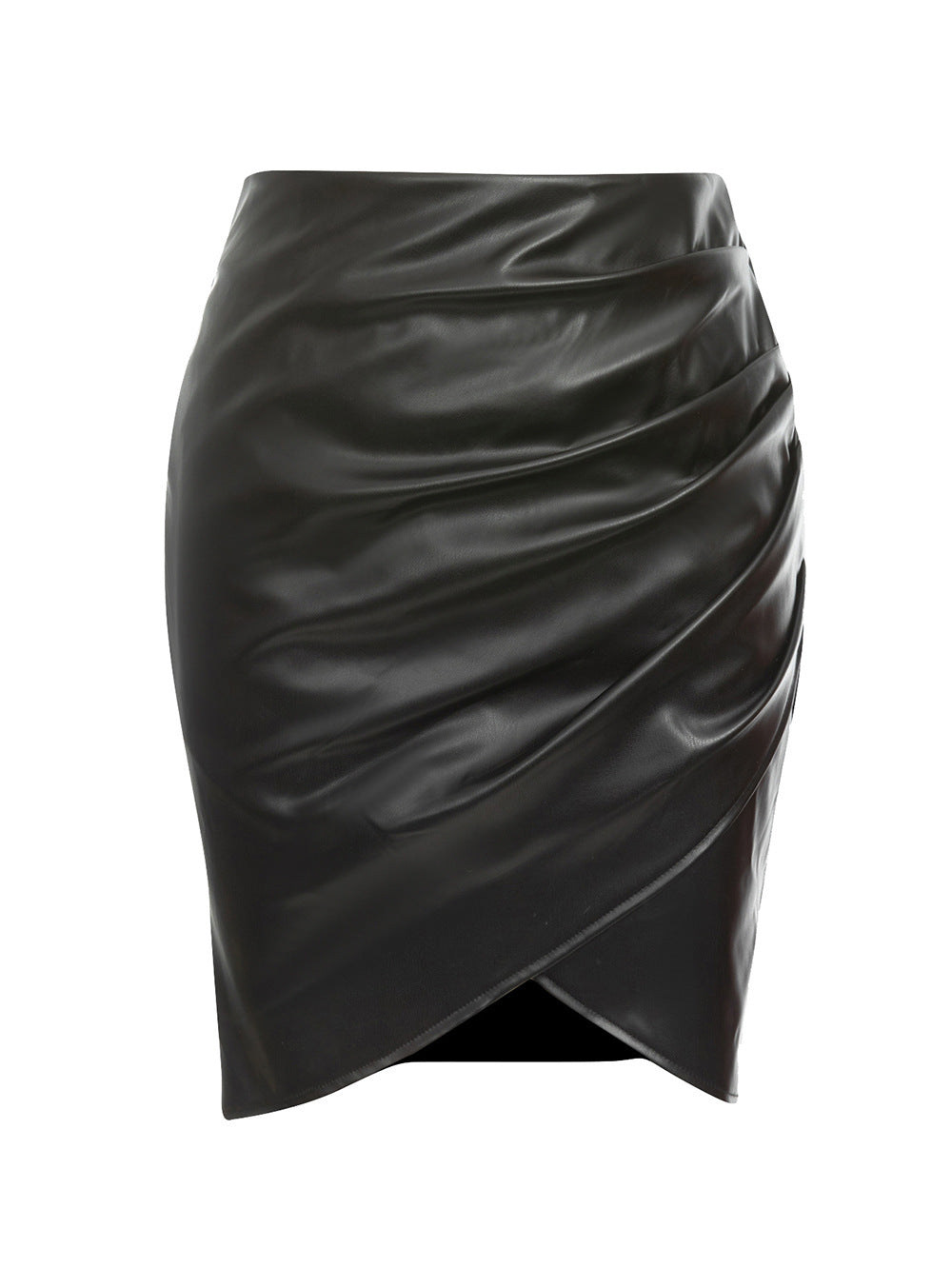 Damen rock mit asymmetrischer Drapierung und schickem Schnitt R&B