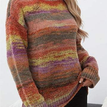 Damen kuscheliger Pullover mit modischem Farbverlauf R&B