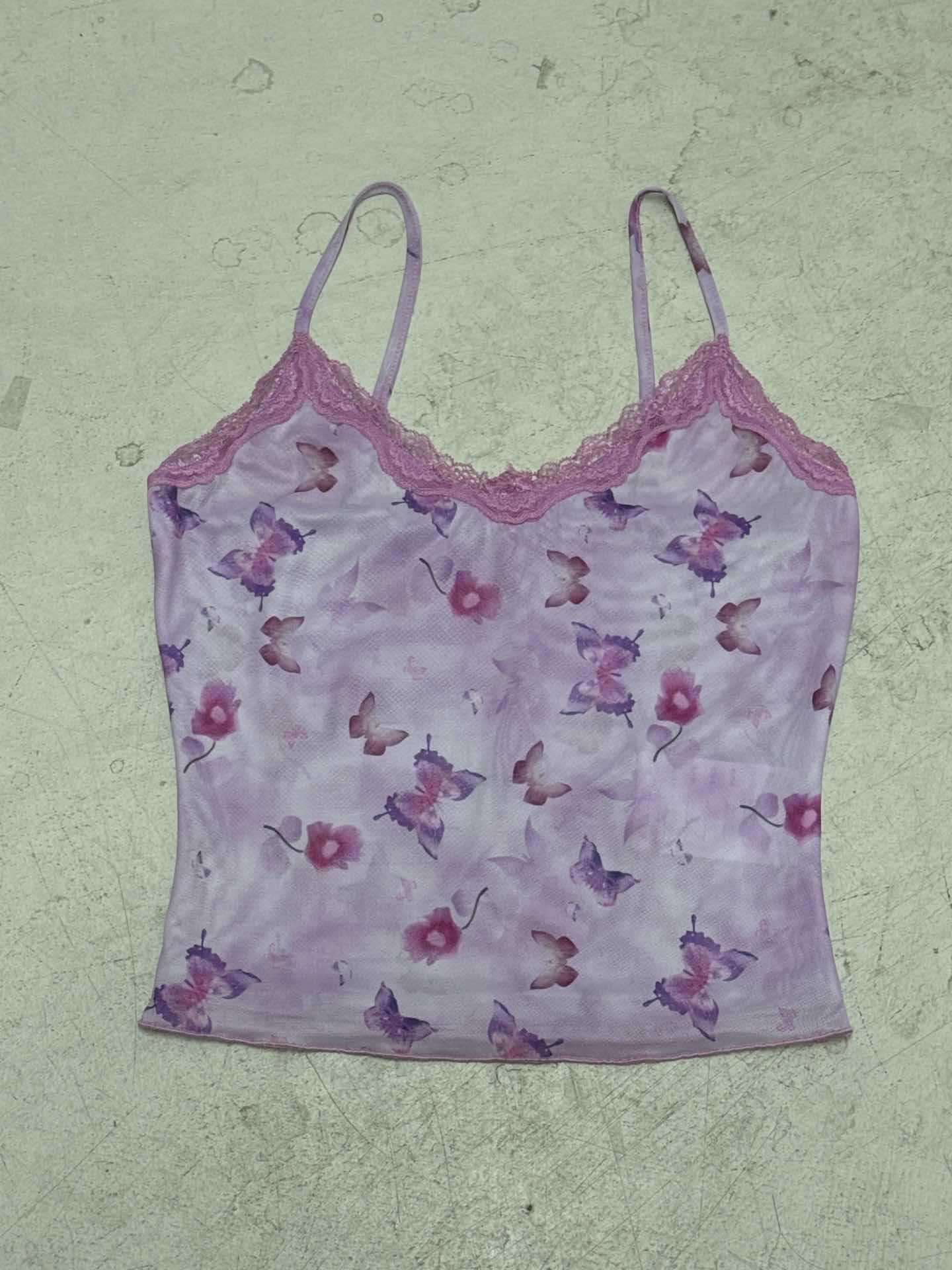 Damen Spitzenoberteil mit floralem Design R&B