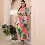 Damen Maxikleid mit elegantem farbverlauf R&B