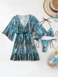 Damen Strandkleid und Bikini-Set R&B
