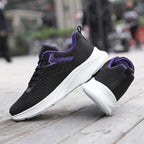 Damen Atmungsaktive Lauf-Sneaker mit elastischem Obermaterial und rutschfester Sohle
