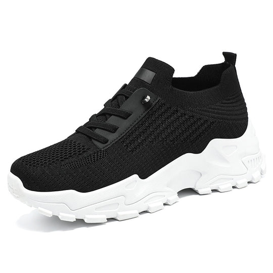 Damen Sportliche Slip-On Sneakers mit atmungsaktiver Strick-Oberfläche R&B