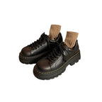 Damen Chunky Schnürschuhe mit robustem Plateau