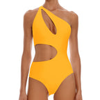 Damen Einteiliger Badeanzug mit innovativem Cut-Out und stilvollem Design R&B