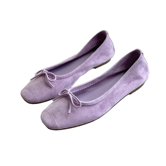 Damen Flache Ballerinas mit zierlichem Schleifenakzent R&B