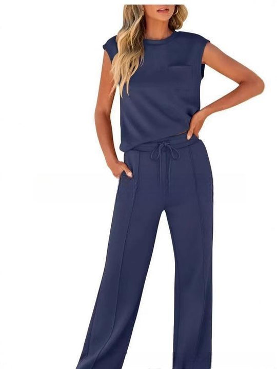 Damen Bequemes Freizeitanzug-Set mit weitem Schnitt und modischen Details R&B