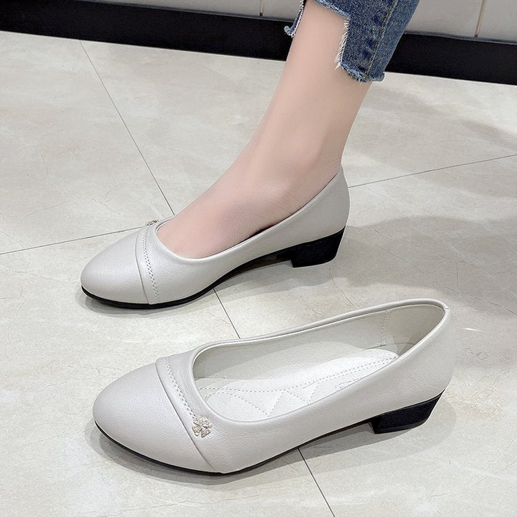 Damen elegante Ballerinas mit modischem Schmuckdetail R&B
