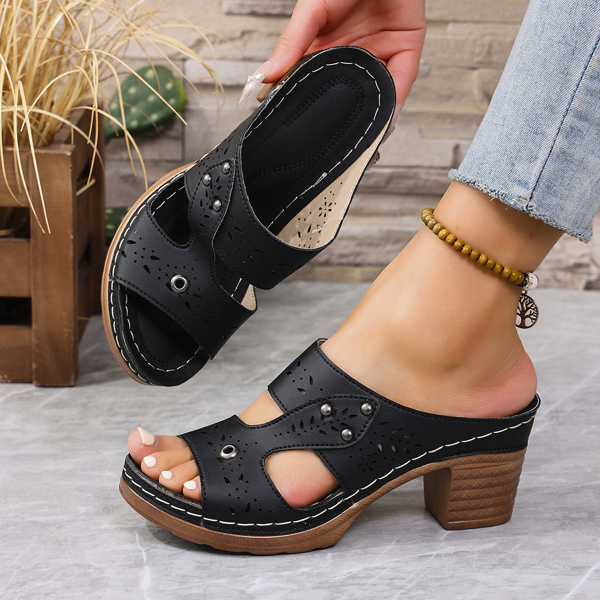 Damen Komfortable Lederschuhe