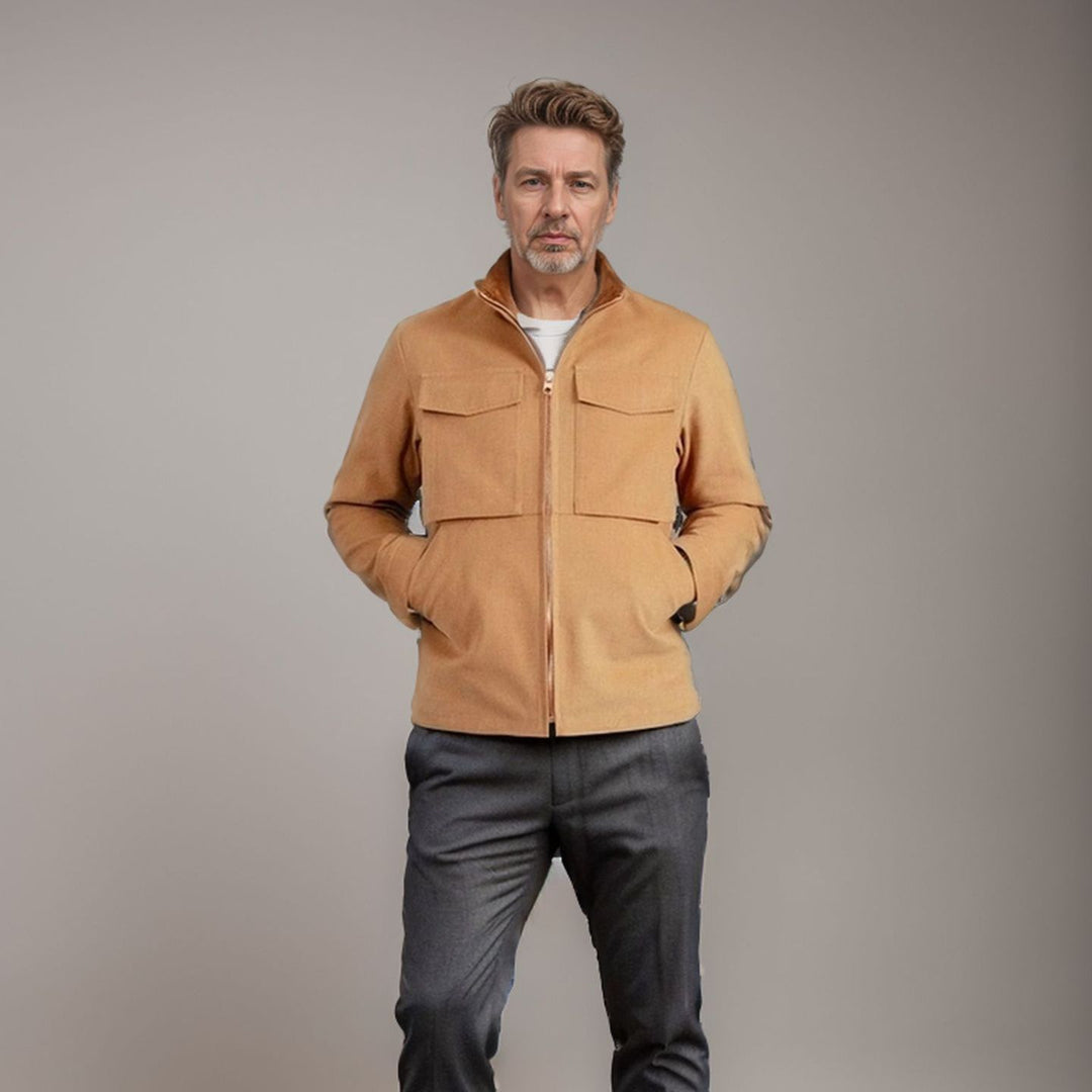 Herren stylische Funktionsjacke im modernen Design mit großzügigen Taschen R&B