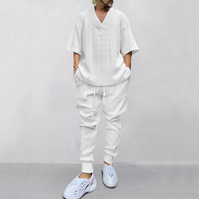 Herren lässiges Freizeit-Set mit oversized Pullover und bequemen Jogginghosen R&B