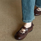 Damen Ballerinas mit verstellbarem Riemchen R&B
