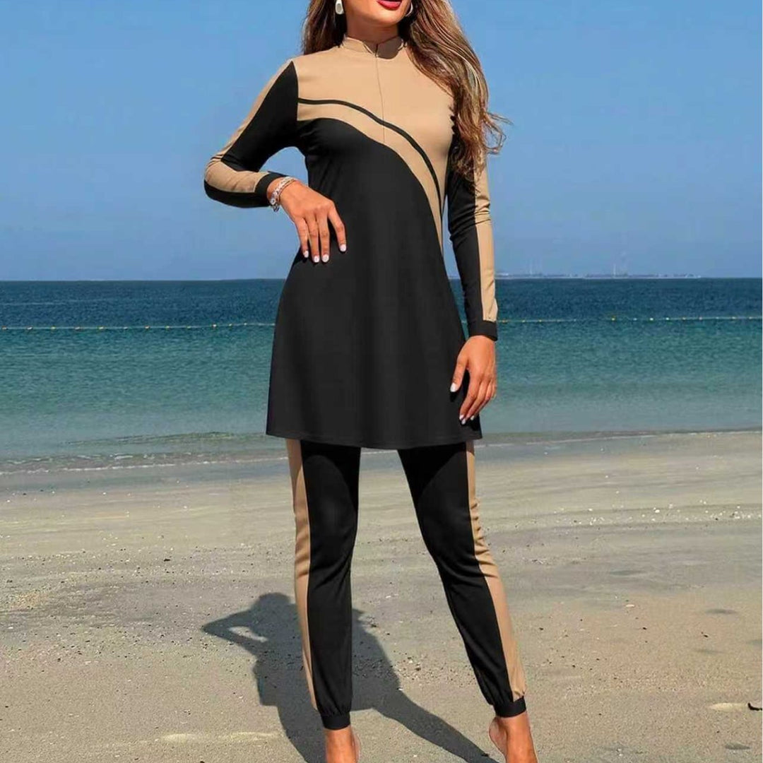 Damen Sport-Oberteil mit eleganter Leggings R&B