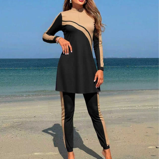 Damen Sport-Oberteil mit eleganter Leggings R&B