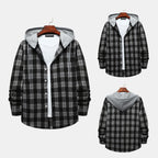 Damen Flanelljacke mit Kapuze