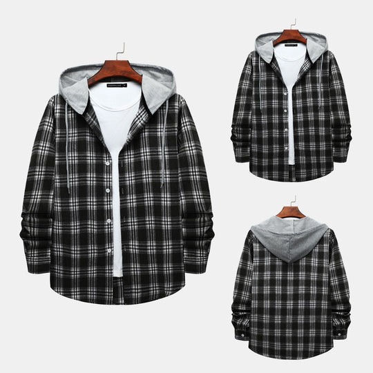 Damen Flanelljacke mit Kapuze R&B