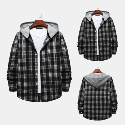 Damen Flanelljacke mit Kapuze R&B