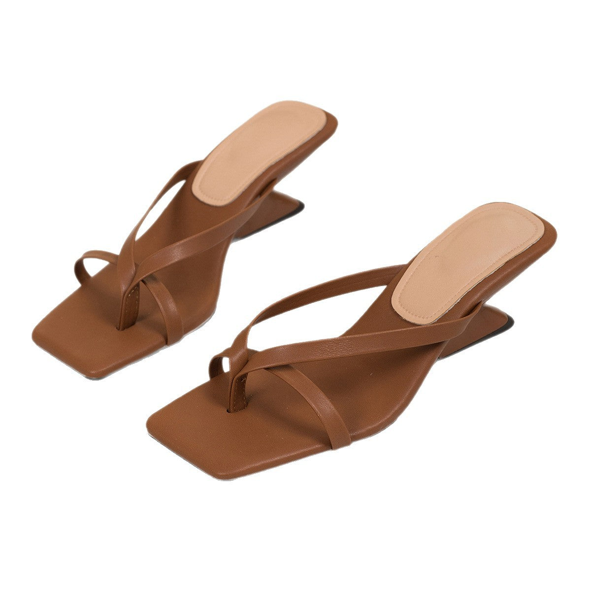 Damen Slingback-Sandalen mit modischen gekreuzten Riemen und komfortabler Sohle R&B