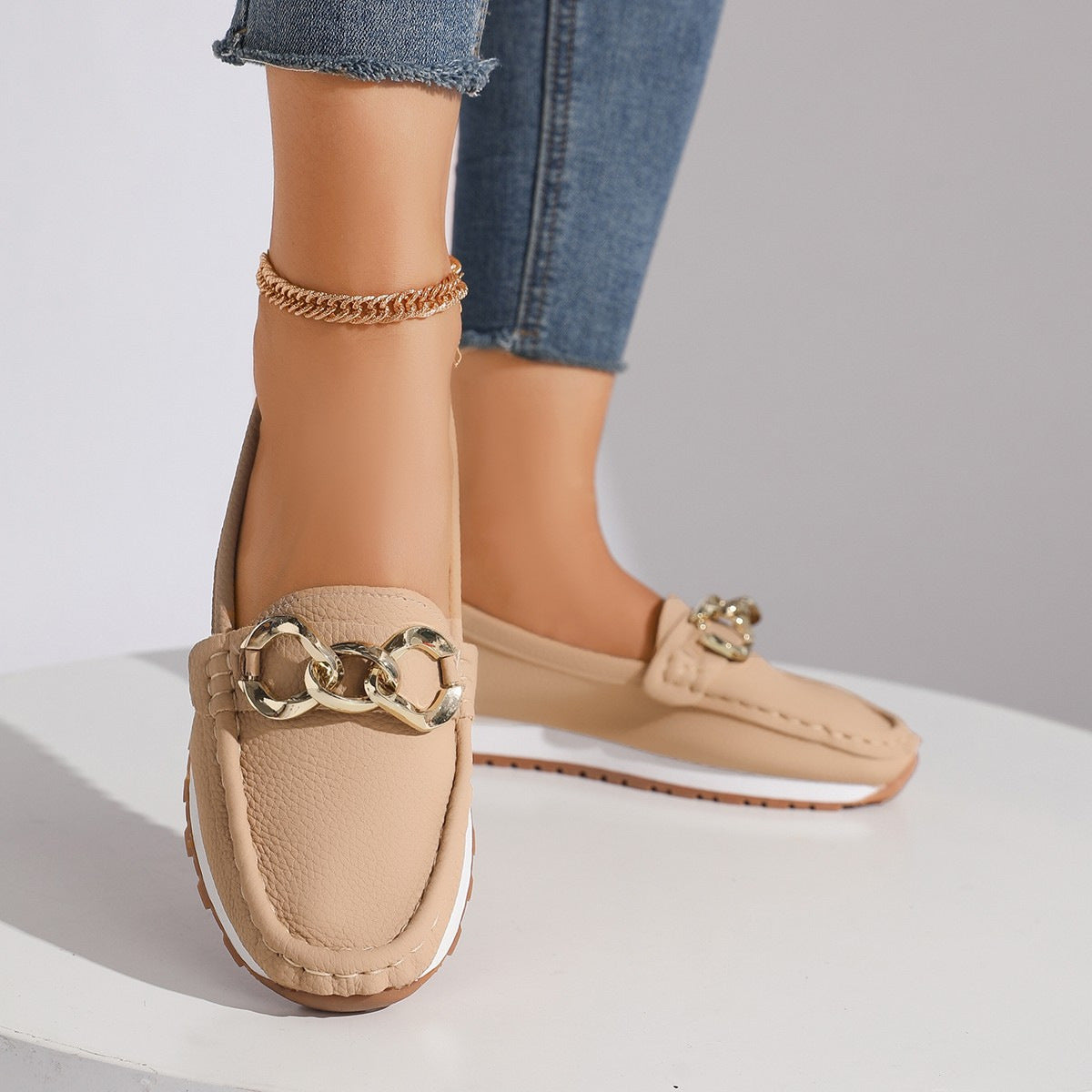 Damen Elegante Mokassins mit modischen Details R&B