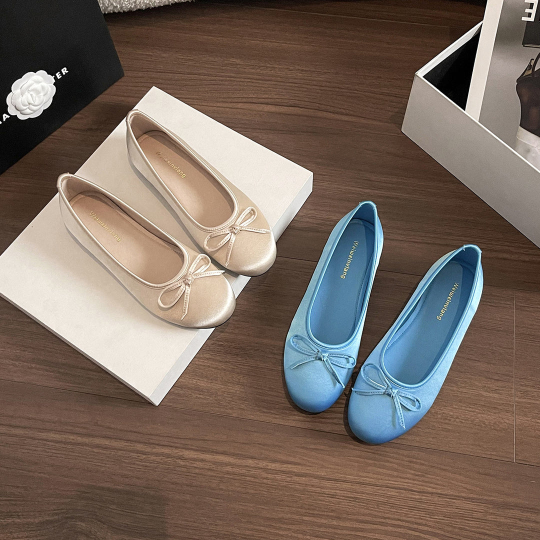 Damen Ballerinas mit schickem Schleifenakzent und komfortablem Fußbett R&B