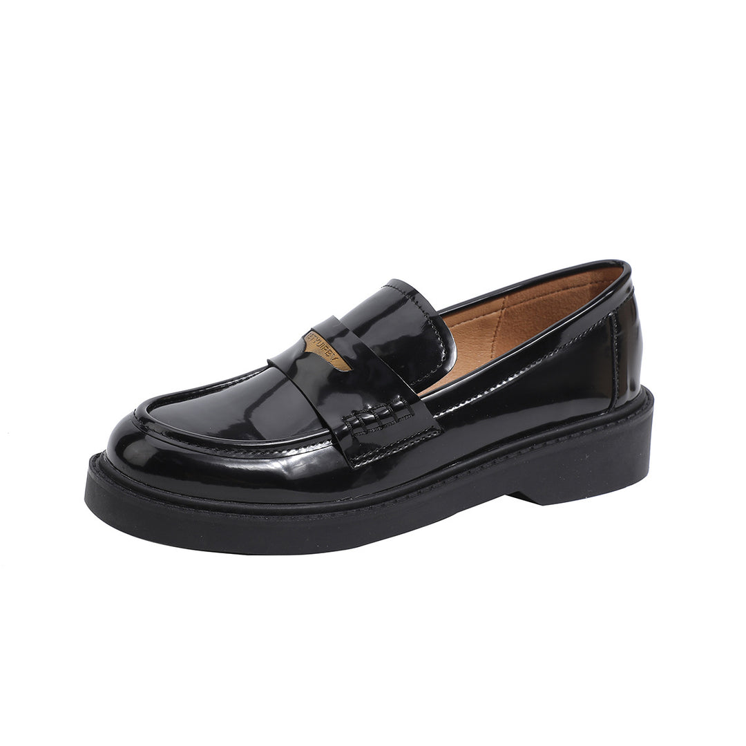 Damen elegante Mokassins mit robustem Plateau R&B
