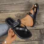 Damen elegante Riemchen-Sandalen mit verstellbaren Riemen R&B