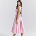 Damen Cocktailkleid mit elegantem Taillenbetonung und schwingendem Rock R&B