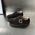 Damen Komfortable Clogs mit weichem Innenfutter und innovativem Schnallenverschluss R&B