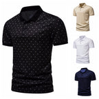 Herren Poloshirt mit modernem Muster und atmungsaktiven Eigenschaften