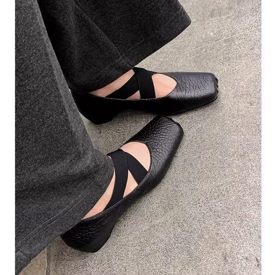 Damen Ballerinas mit elegantem Riemchen und komfortablem Fußbett R&B