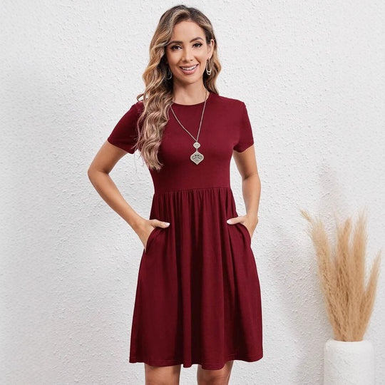 Damen Freizeitkleid mit praktischen Seitentaschen und lockerer Passform R&B