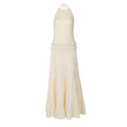 Damen Maxi-Kleid mit feinen Rüschendetails R&B