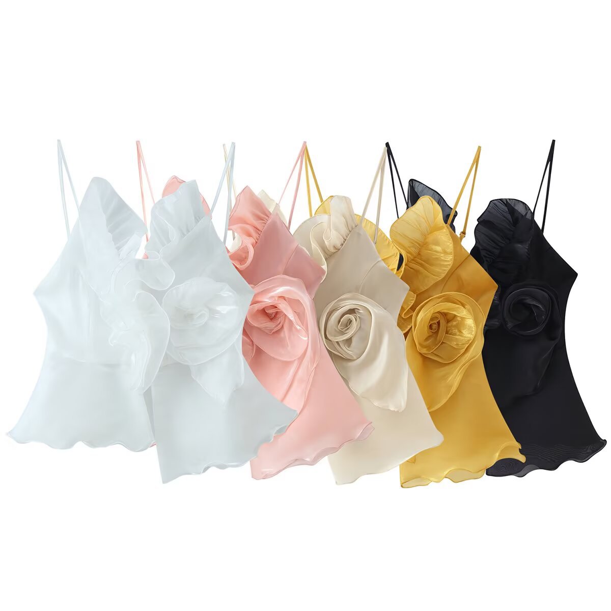 Damen Top mit eleganter Rüsche und schwingendem Saum R&B