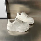 Damen Sneakers mit dickem Plateau und atmungsaktiver Obermaterialstruktur R&B