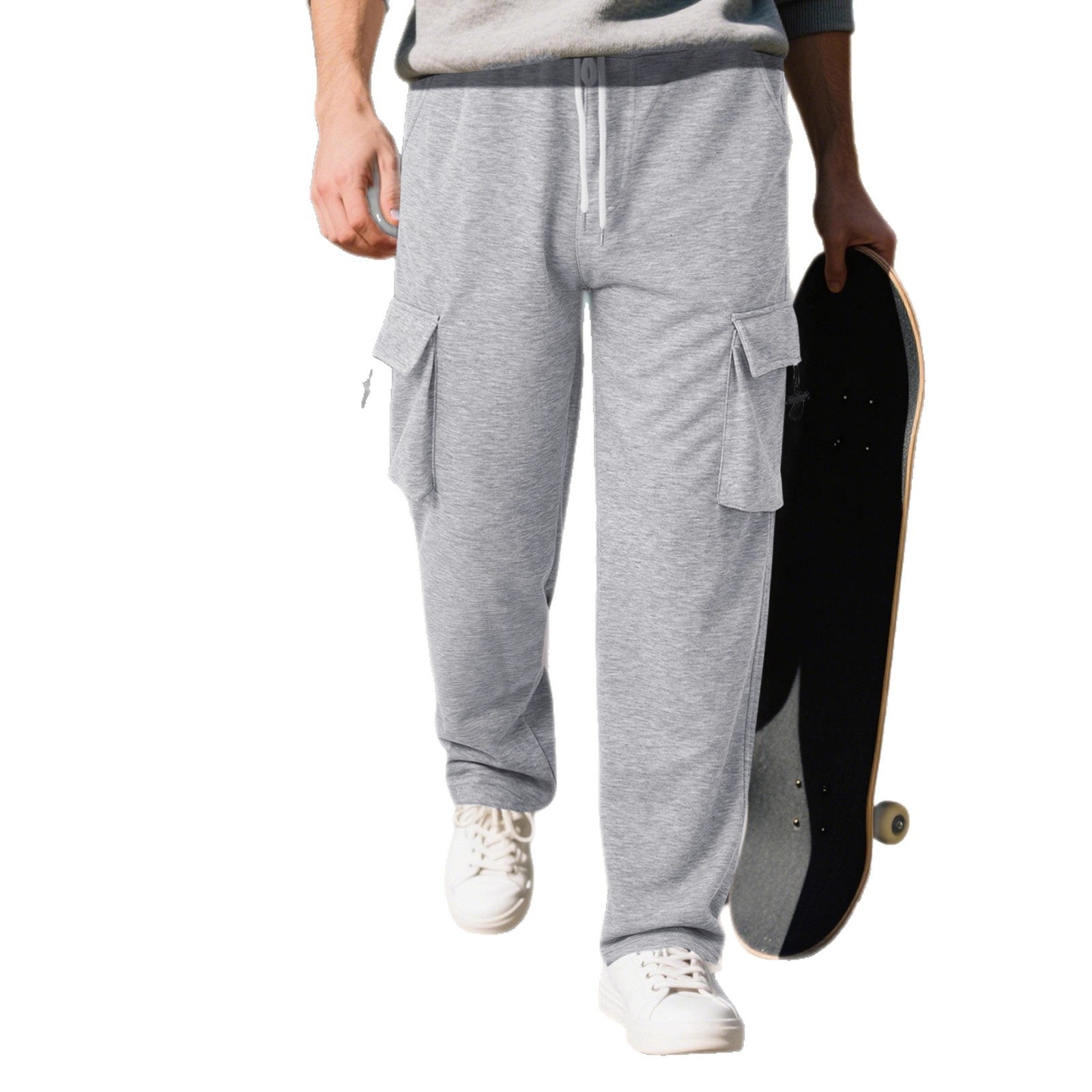Cargo Jogginghose Herren mit elastischem Bund und Seitentaschen