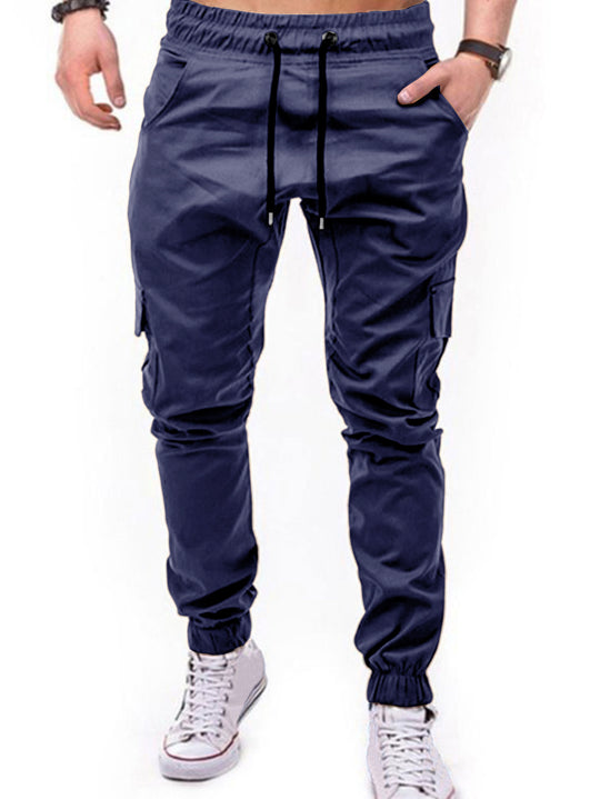 Herren Cargo-Hose mit elastischem Bund und praktischen Multifunktions-Pockets R&B