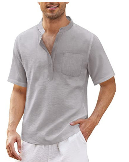 Herren Leichte Kurzarm-Hemd R&B