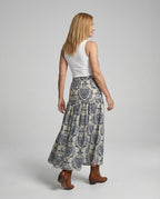 Damen Maxirock mit Print Freizeit