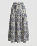 Damen Maxirock mit Print Freizeit