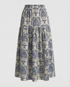 Damen Maxirock mit Print Freizeit