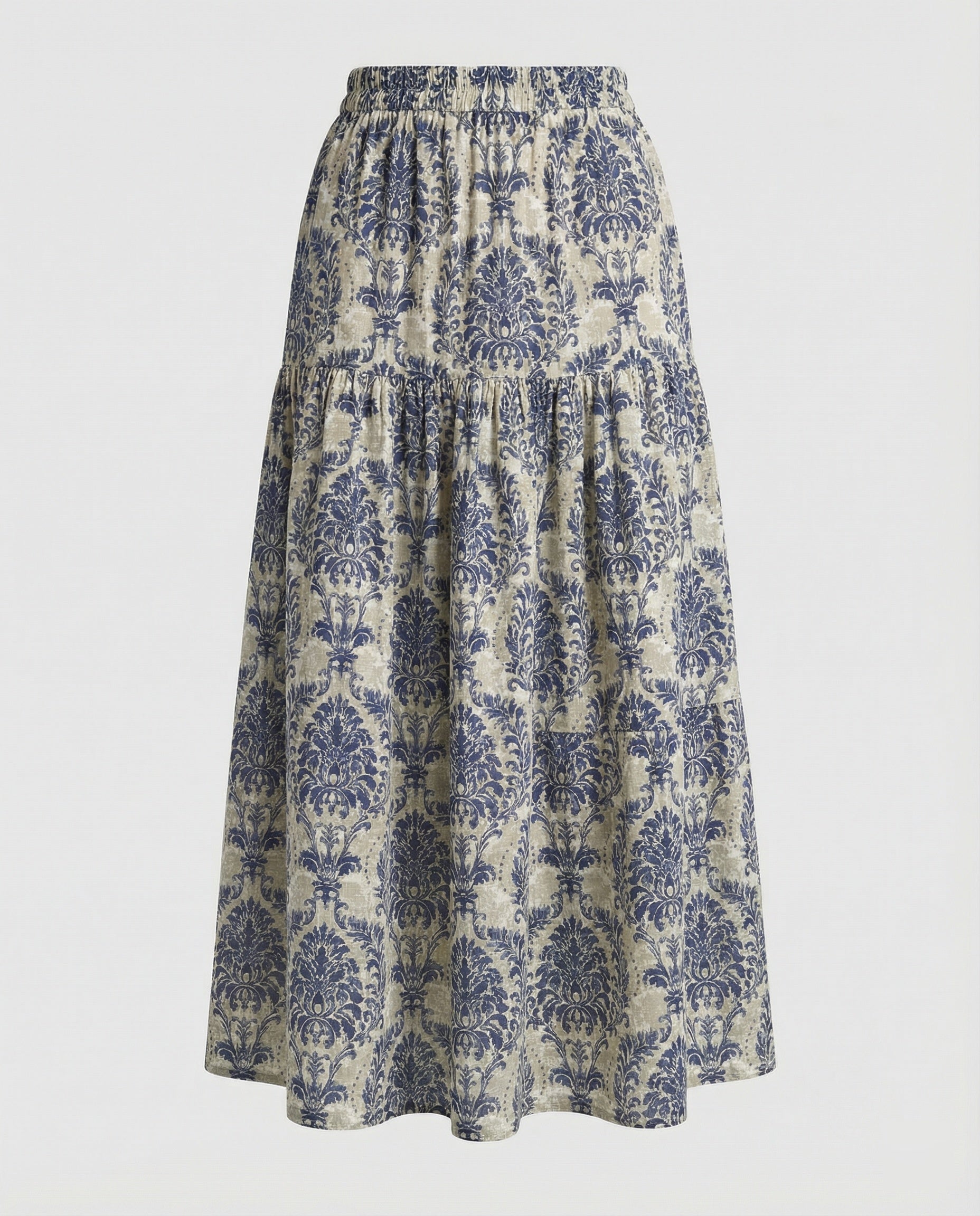 Damen Maxirock mit Print Freizeit
