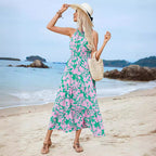 Damen Maxikleid mit floralem Muster R&B