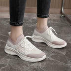 Damen Sportliche Laufschuhe mit atmungsaktivem Mesh-Obermaterial und flexiblem Sohlenprofil R&B