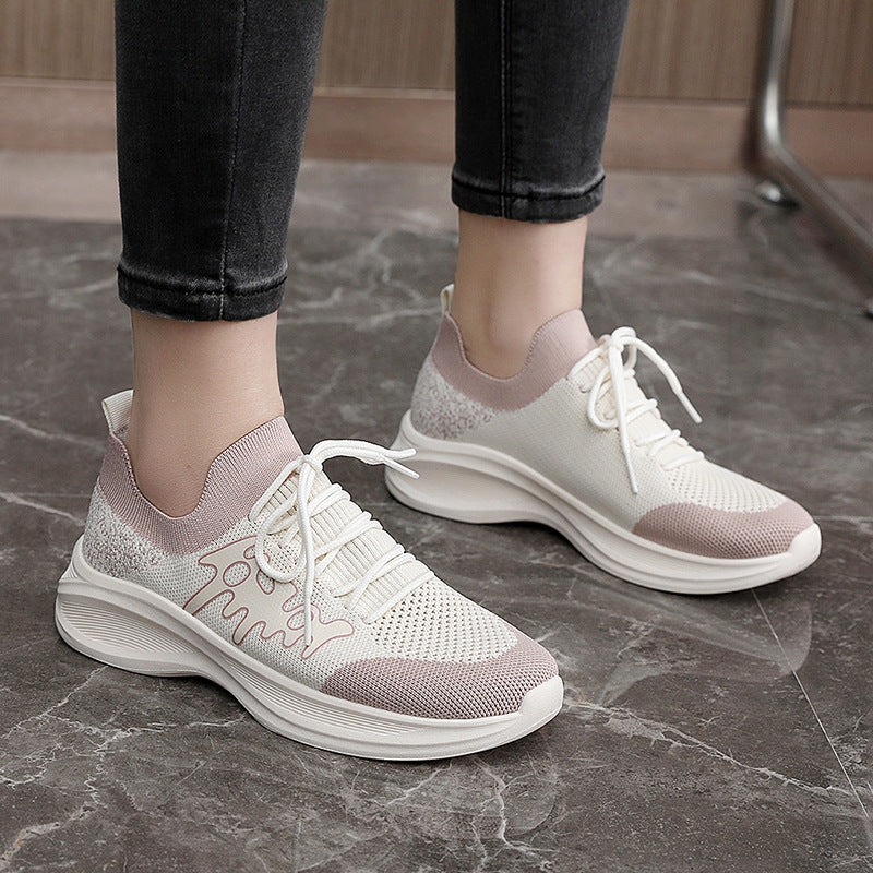 Damen Sportliche Laufschuhe mit atmungsaktivem Mesh-Obermaterial und flexiblem Sohlenprofil R&B