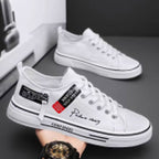 Damen lässige Sneakers aus hochwertigem Denim mit praktischem Reißverschluss R&B