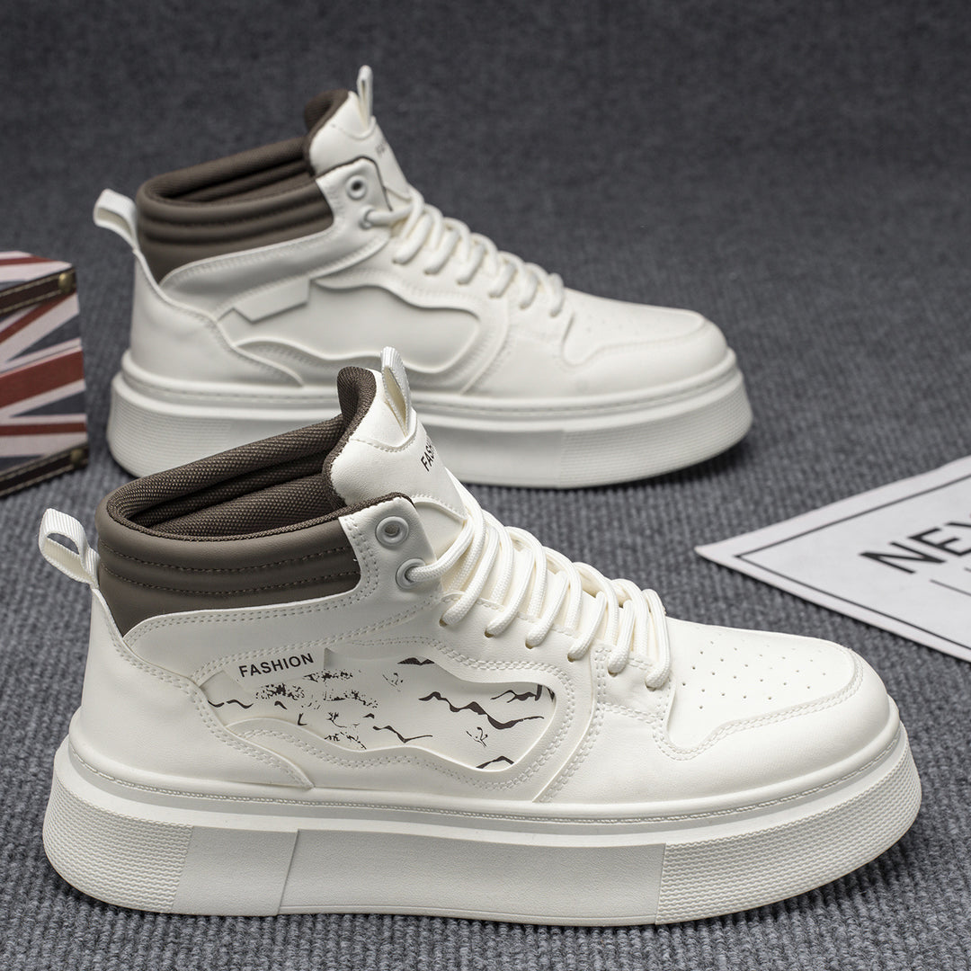 Damen High-Top Sneakers mit modischem Design und gepolsterter Knöchelstütze R&B